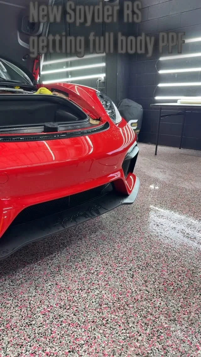 2025 Porsche Spyder RS - Full body PPF suntek#paintprotectionfilms #ppf #clearbra #autodetailer #apexnc #carync #carcare