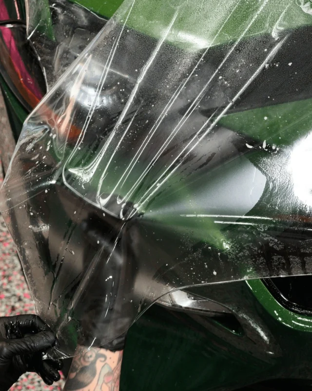 Tension management during install. You need to pull all the wrinkles out of the PPF but you can't overstretch it or the film gets damaged and it's a complete redo.This is the part that separates good installs from bad ones. Too little tension and you get wrinkles that never flatten. Too much and the film thins out, loses its self-healing properties, or fails at the edges within months. Every panel has a different stretch tolerance and you learn it by feel.#PPF #PaintProtectionFilm #PPFInstall #InstallTechnique #AutoLust #ApexNC #CaryNC #DetailingProcess #ProInstall #TriangleNC #919Cars #CarDetailing #PPFTechnique #QualityInstall